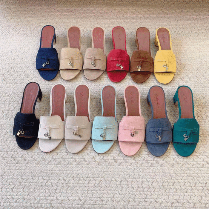 Zenanlaryn Lora Pian Open-Toe Mules