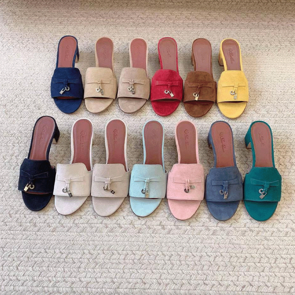 Zenanlaryn Lora Pian Open-Toe Mules