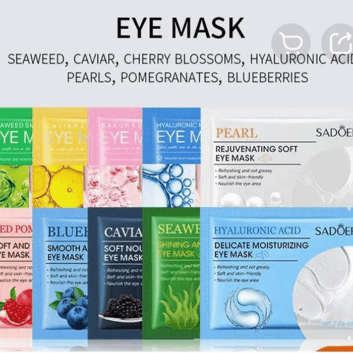 SADOER 10 pieces varieties of eye mask