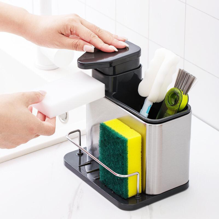 Multi-purpose Soap Dispenser,sponge holder, brush holder