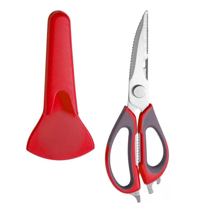 Multifunctional Kitchen Scissors with Magnetic Holder